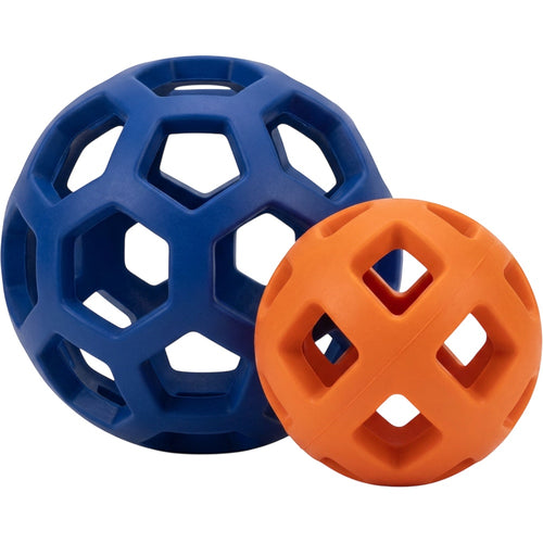 Zovd Hex-Window Treat Ball for Dogs 12 cm Cobalt Orange - Product view